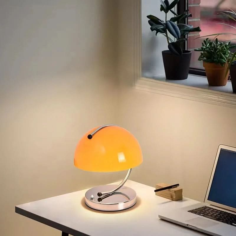 Mushroom Glass Table Lamp in Scandinavian Style