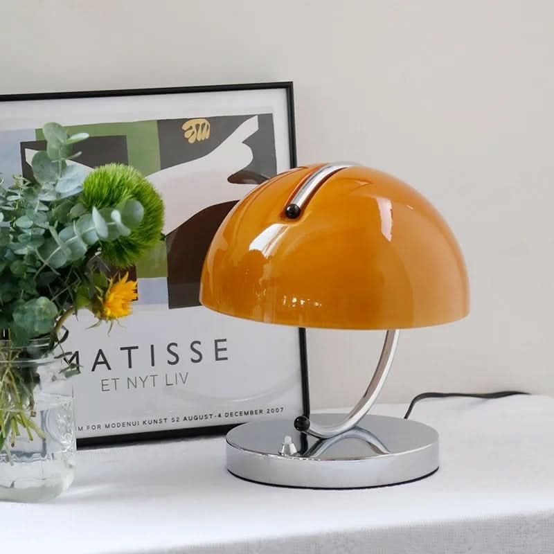 Mushroom Glass Table Lamp in Scandinavian Style