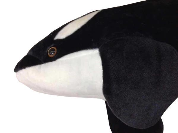 Full Size Orca Plush Toy - Soft Stuffed Killer Whale