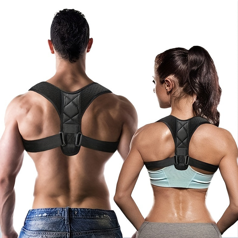 Adjustable PU Back Strap for Neck and Shoulder Support