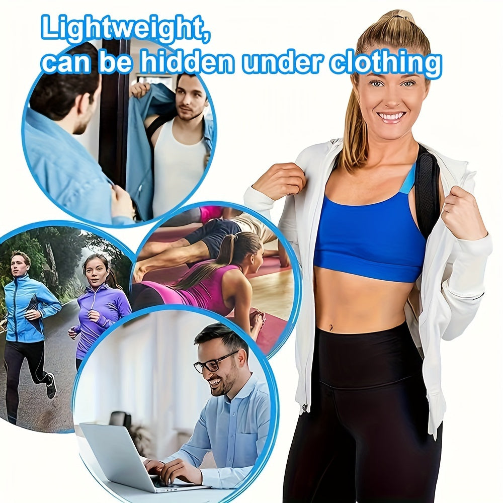 Adjustable PU Back Strap for Neck and Shoulder Support