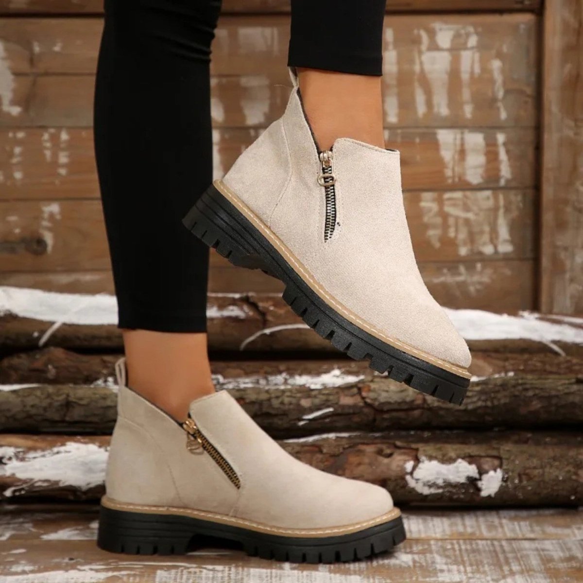 Orthopedic Ankle Boots with Arch Support and Cushioned Insoles