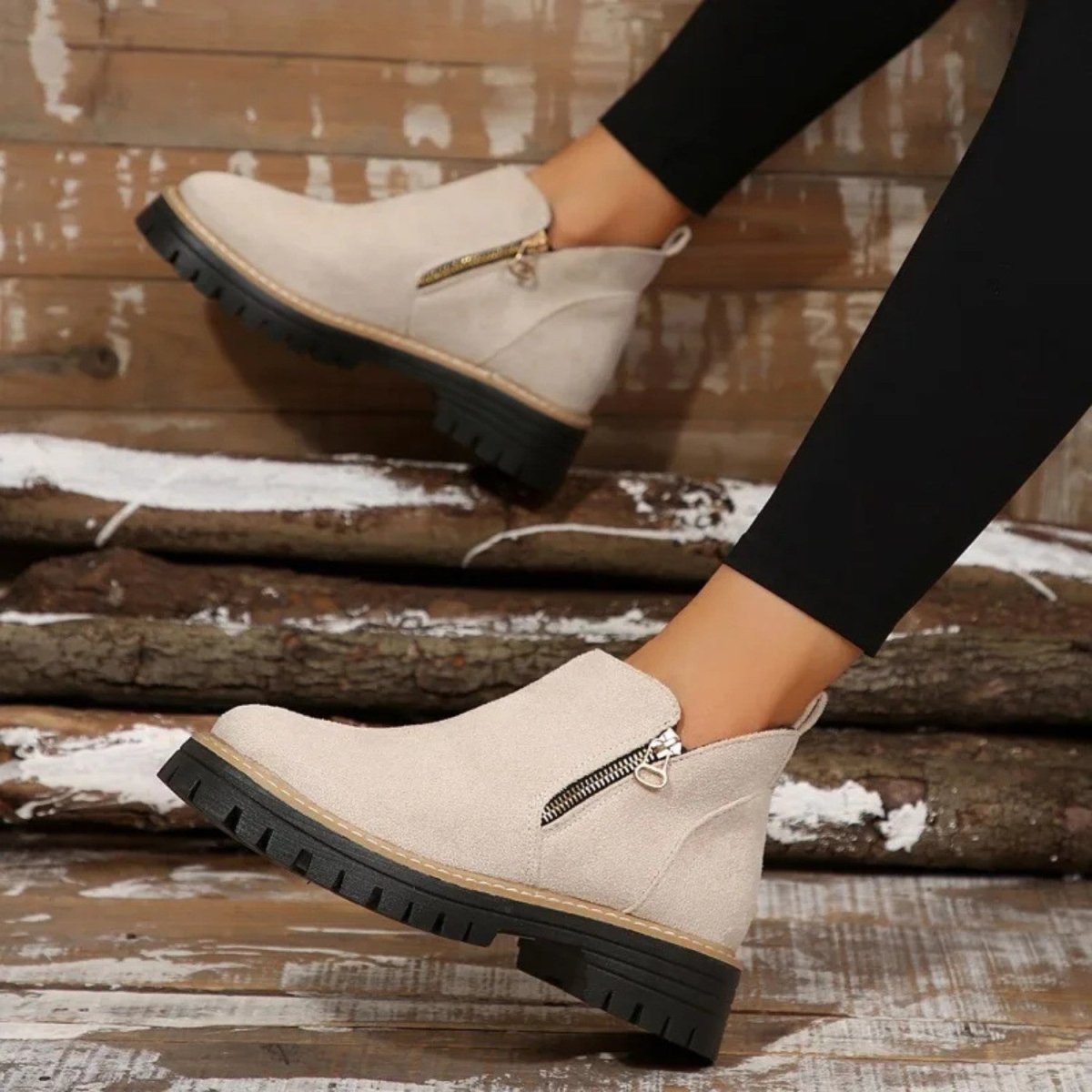 Orthopedic Ankle Boots with Arch Support and Cushioned Insoles