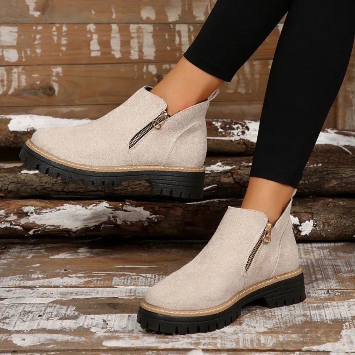 Orthopedic Ankle Boots with Arch Support and Cushioned Insoles