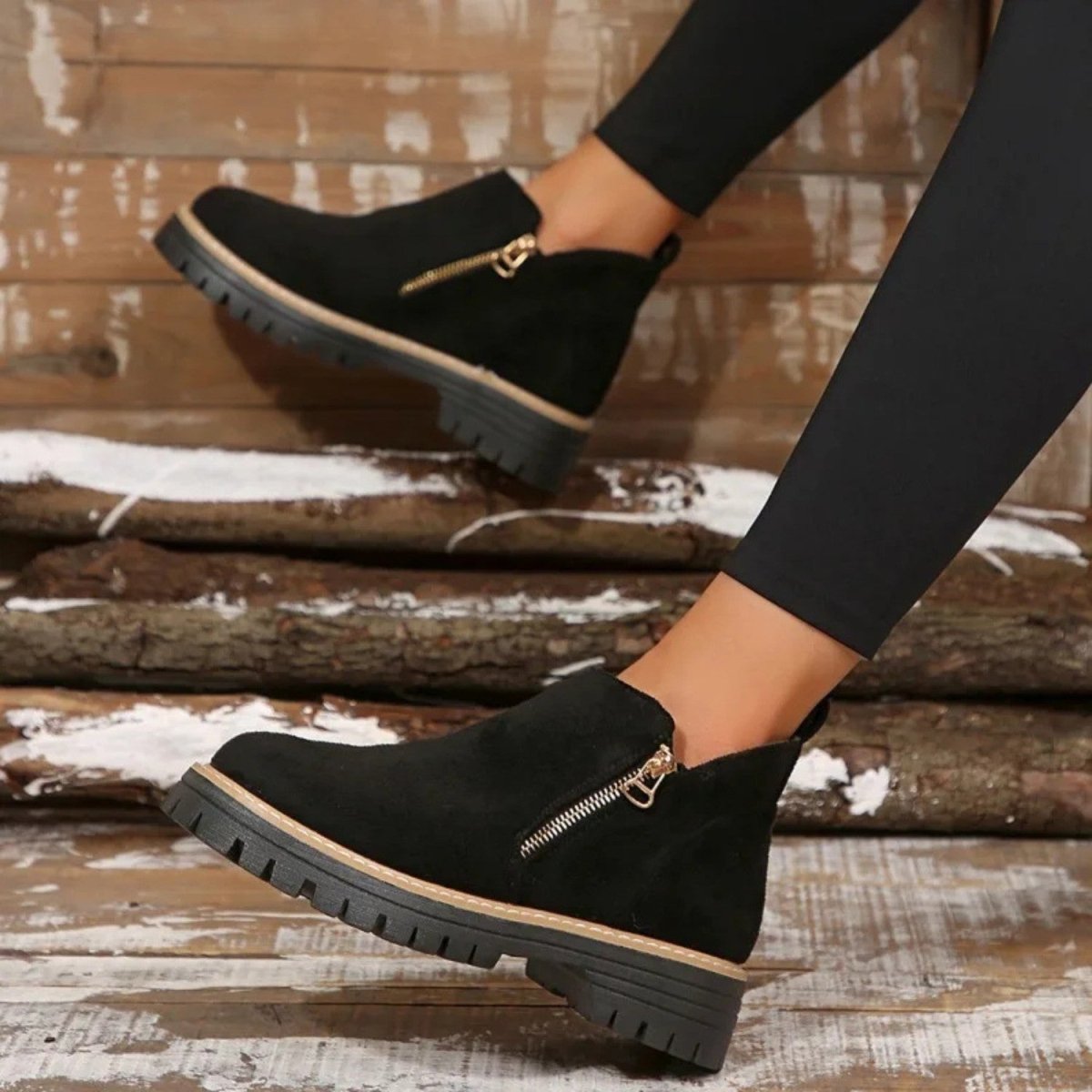 Orthopedic Ankle Boots with Arch Support and Cushioned Insoles