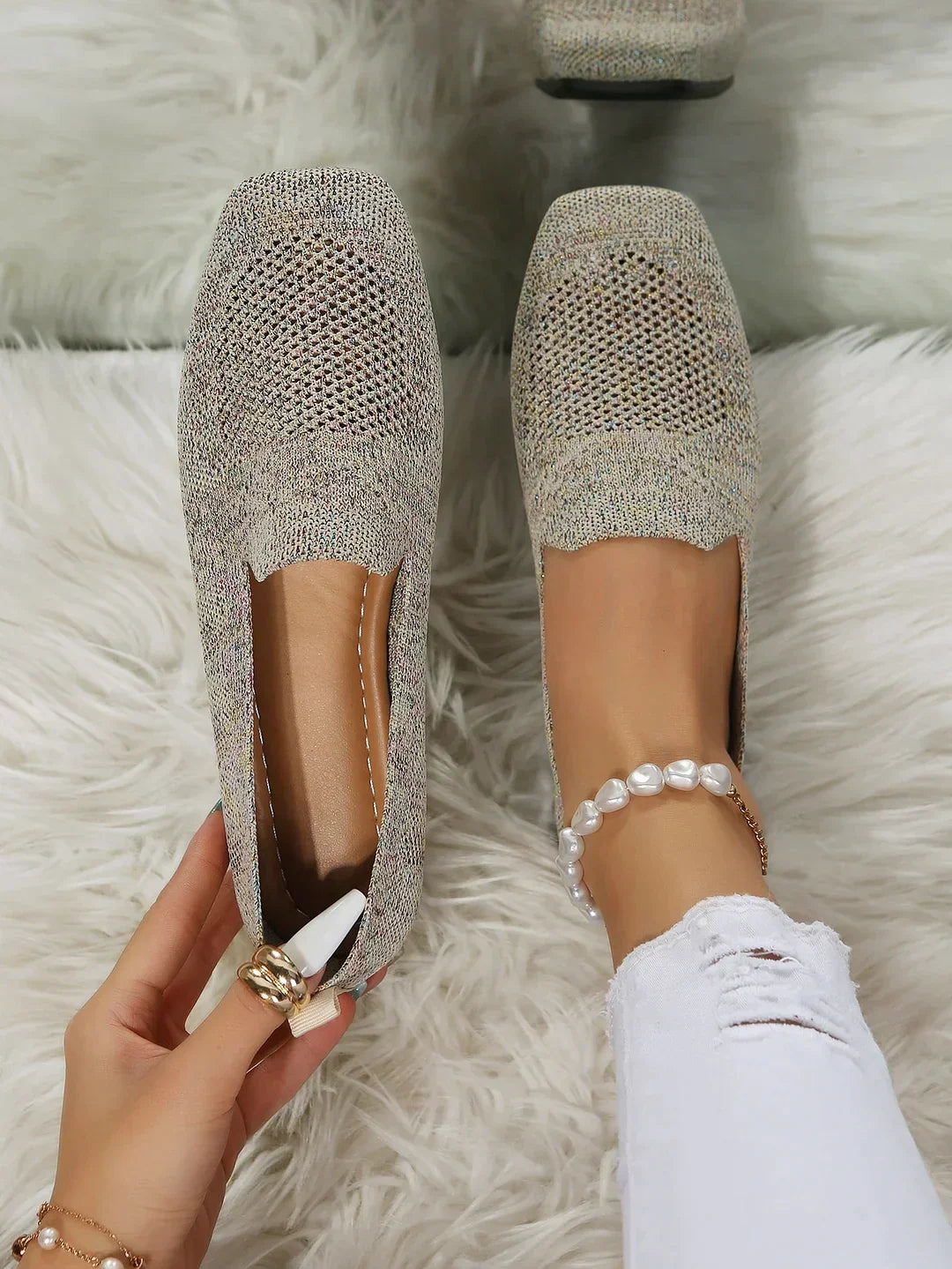 Orthopedic Anti-Slip Flats for All-Day Comfort