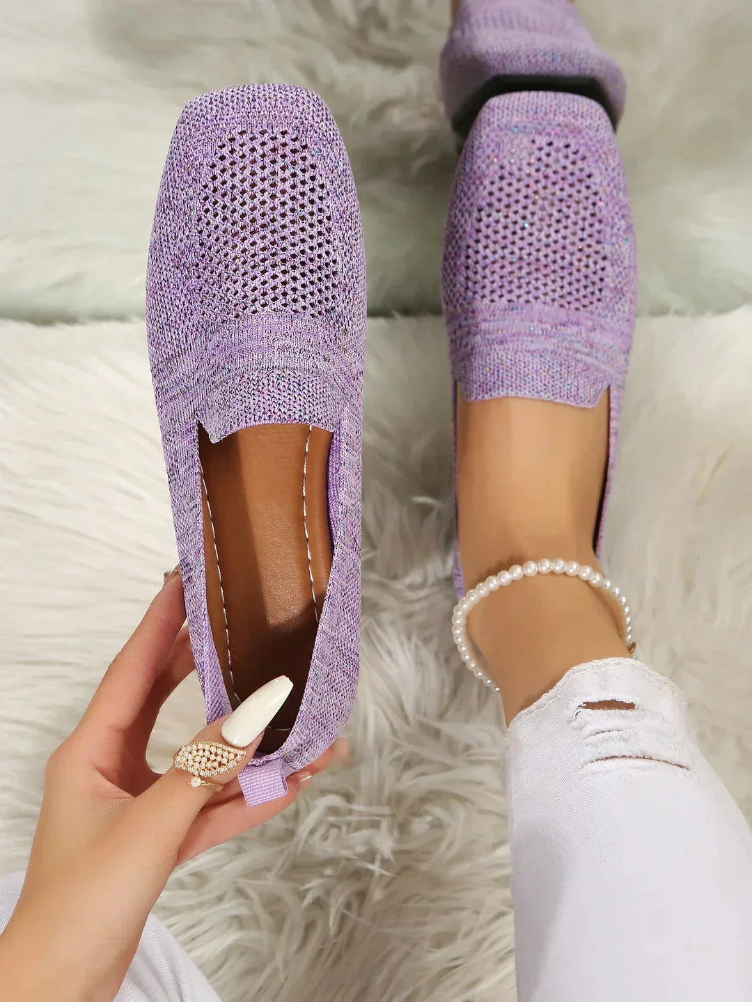 Orthopedic Anti-Slip Flats for All-Day Comfort