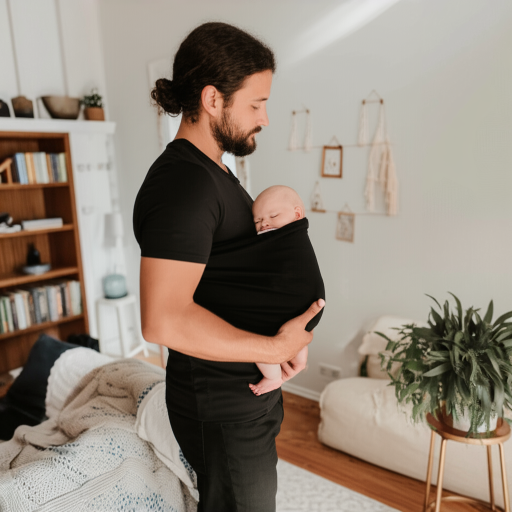 Cotton Babywearing T-Shirt with Nursing Pouch
