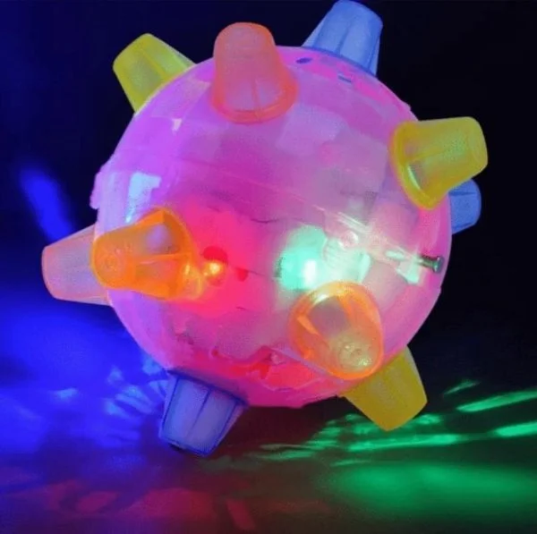 LED Jumping Activation Ball Dog Toy