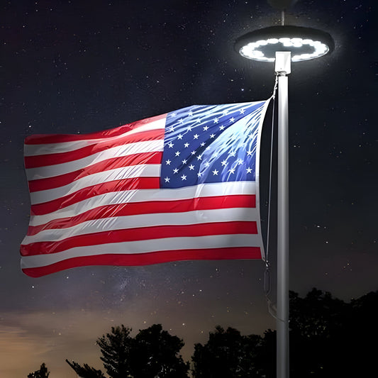 Solar Powered LED Flagpole Light with 700 Lumens Brightness