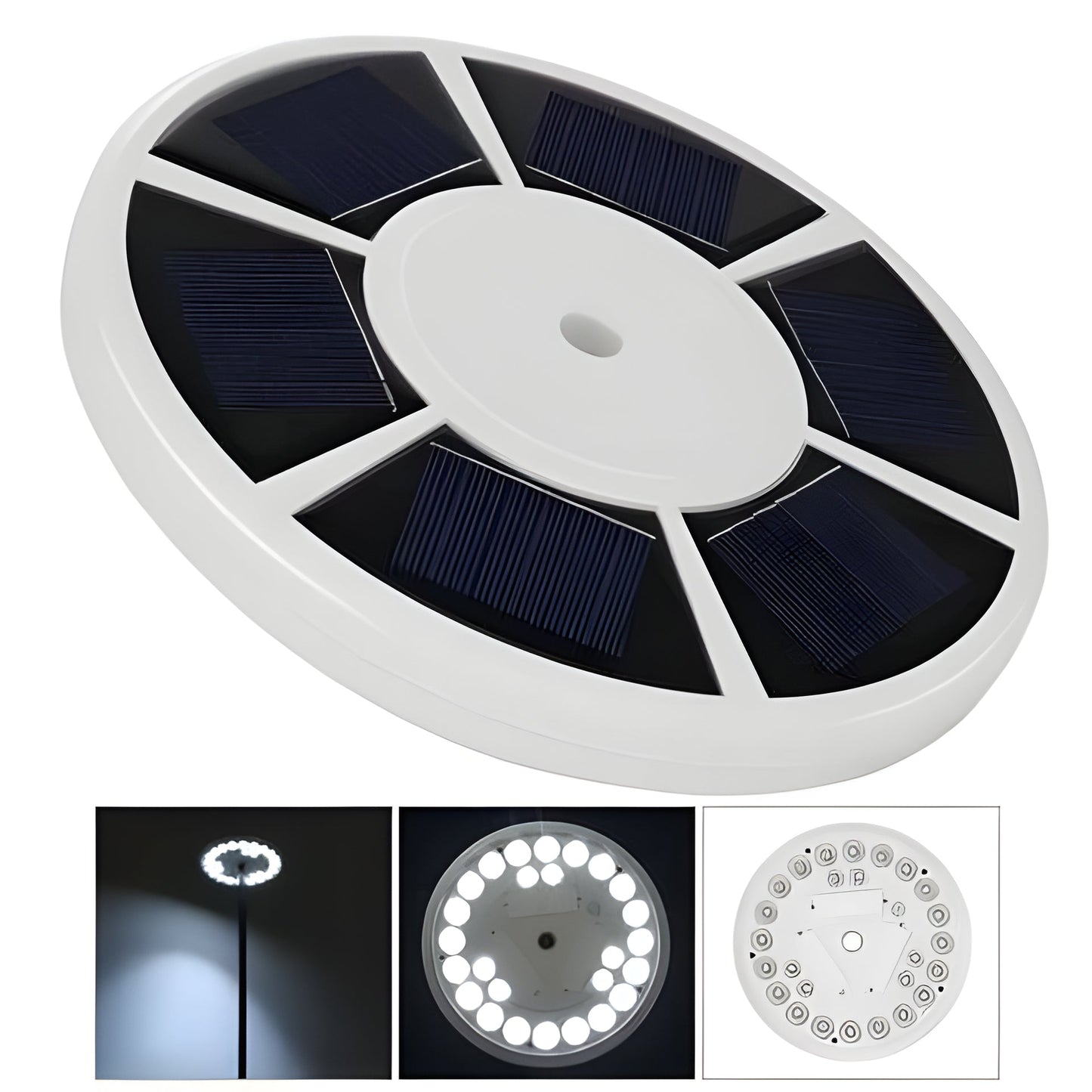 Solar Powered LED Flagpole Light with 700 Lumens Brightness