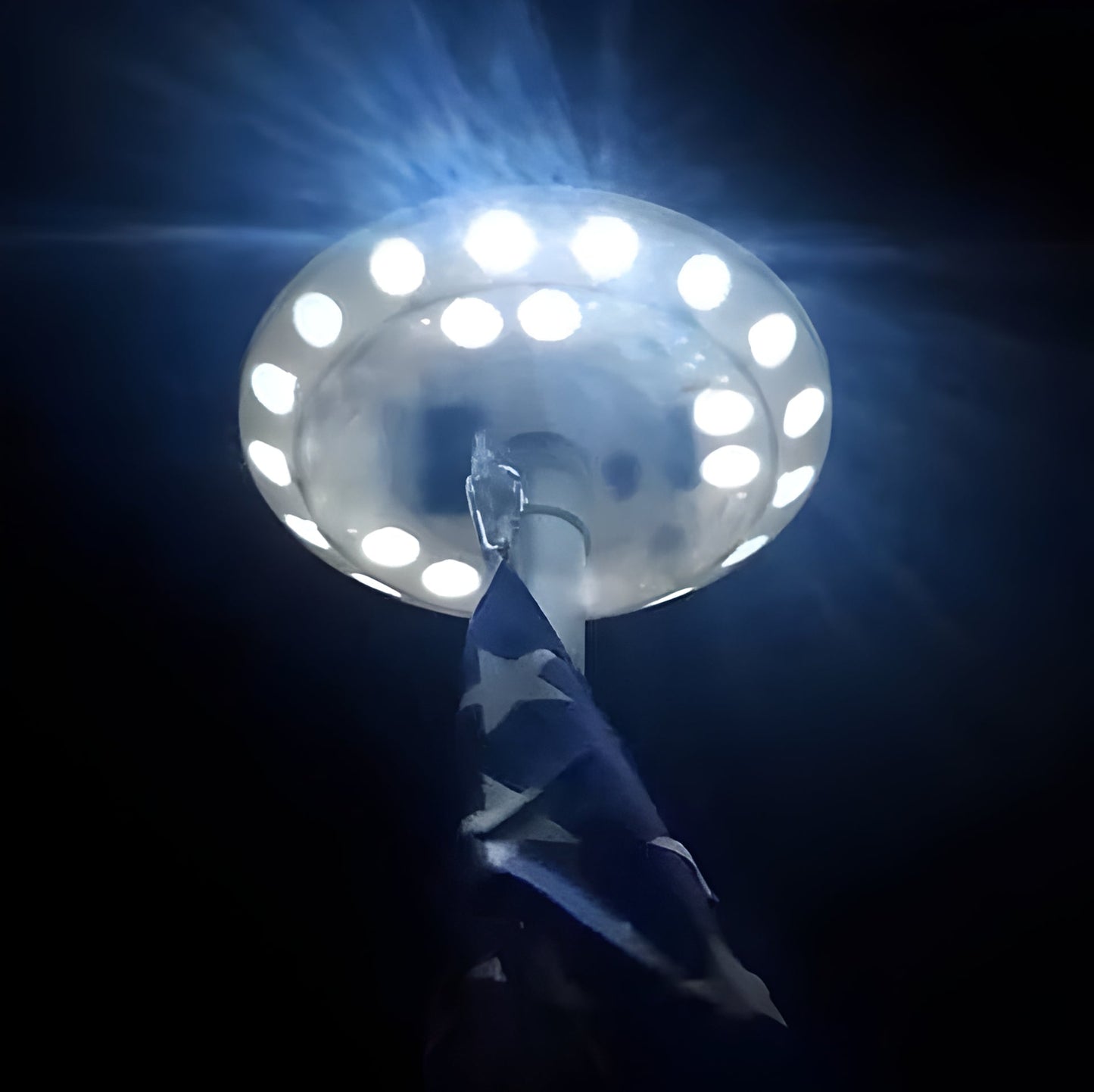 Solar Powered LED Flagpole Light with 700 Lumens Brightness