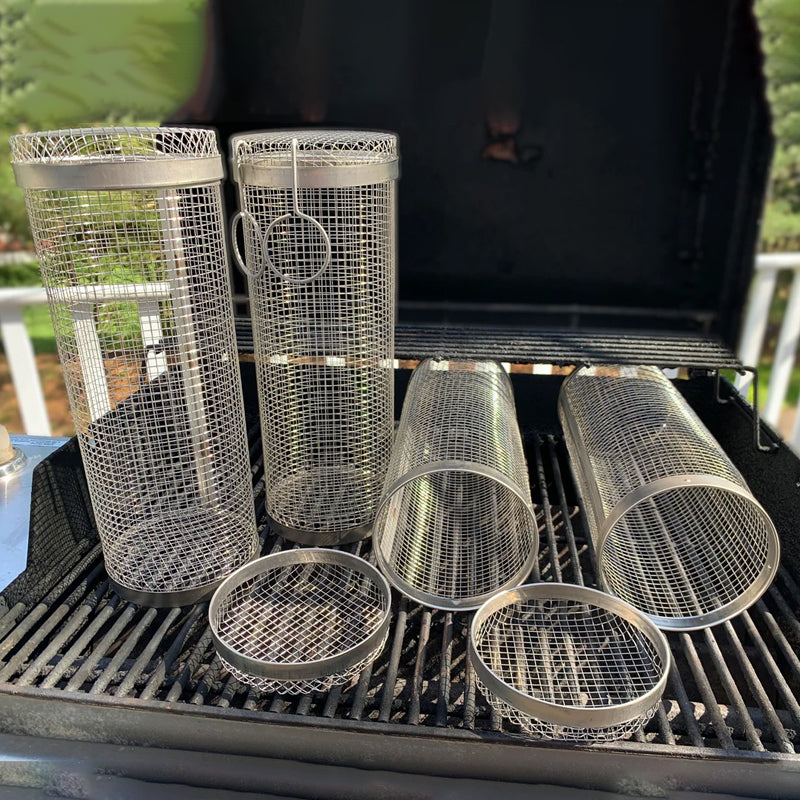 Stainless Steel 360-Degree BBQ Grill Basket