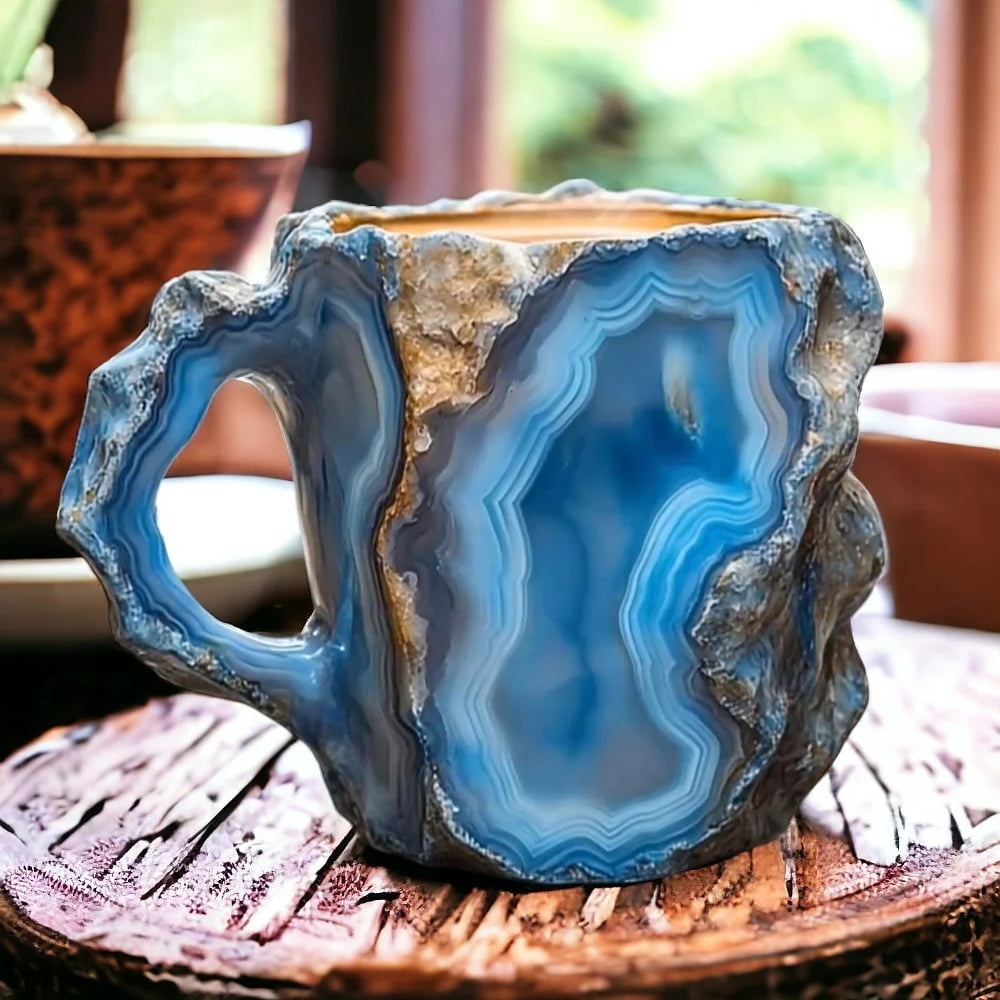 Mineral Crystal Coffee Mug with Unique Design