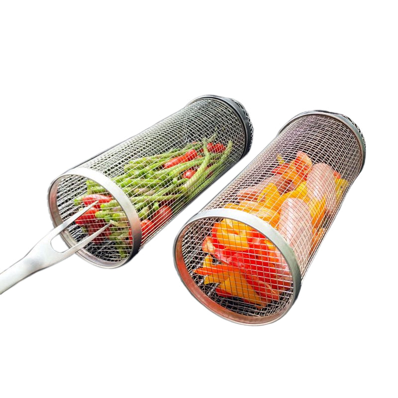 Stainless Steel 360-Degree BBQ Grill Basket