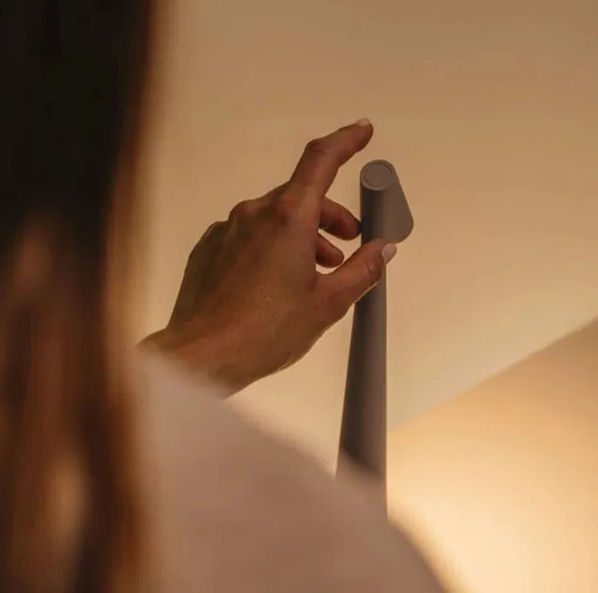 Nordic Wireless LED Table Lamp with Dimmable Touch Control