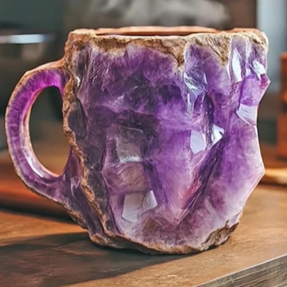 Mineral Crystal Coffee Mug with Unique Design