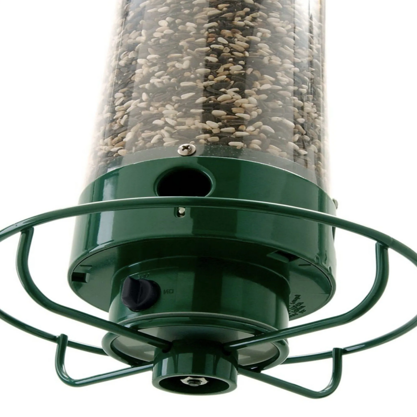 Squirrel-Proof Bird Feeder with Spinning Perch and Four Feeding Ports