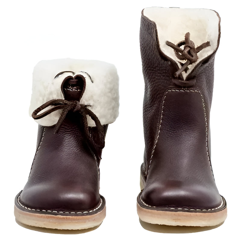 Waterproof Wool Lined Leather Boots