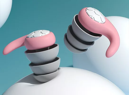 Noise Cancelling Reusable Silicone Earplugs for Sleep