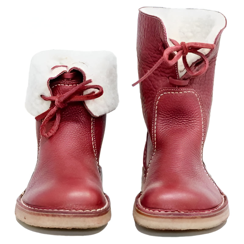 Waterproof Wool Lined Leather Boots