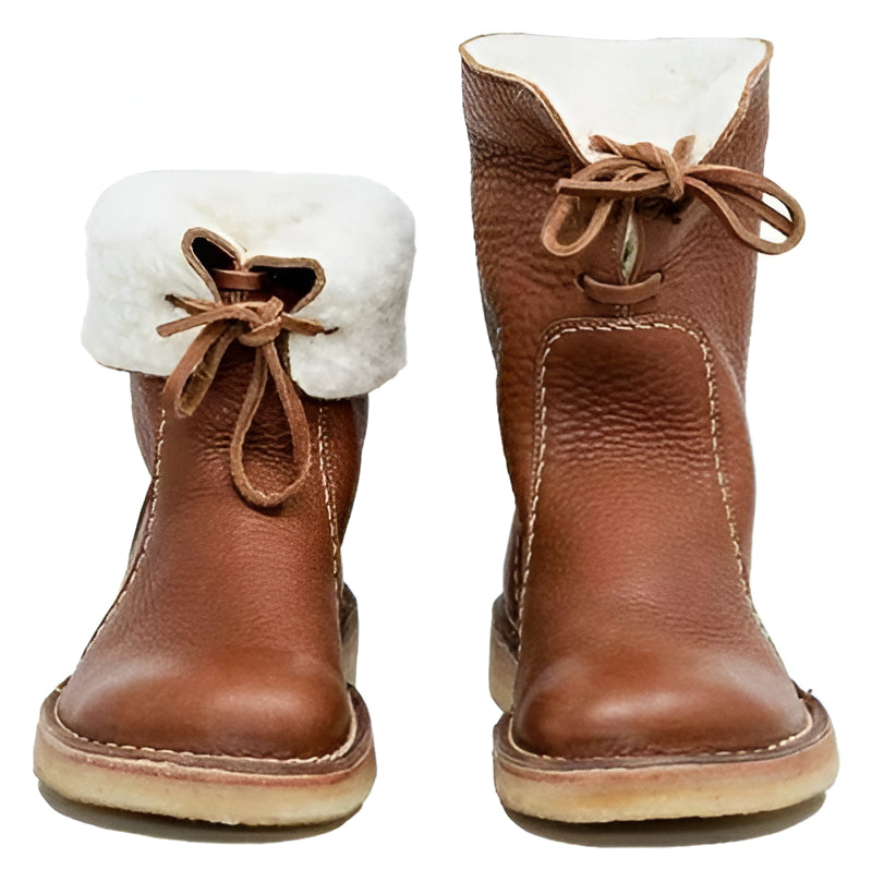 Waterproof Wool Lined Leather Boots