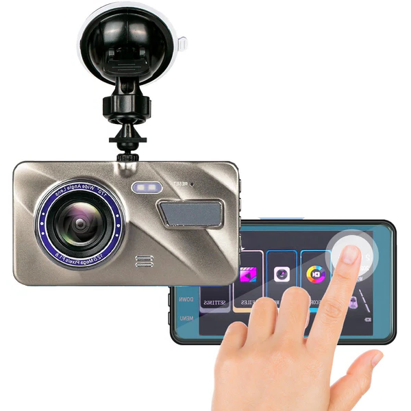 Wireless Front and Rear Dash Cam with Night Vision and 170° Wide Angle