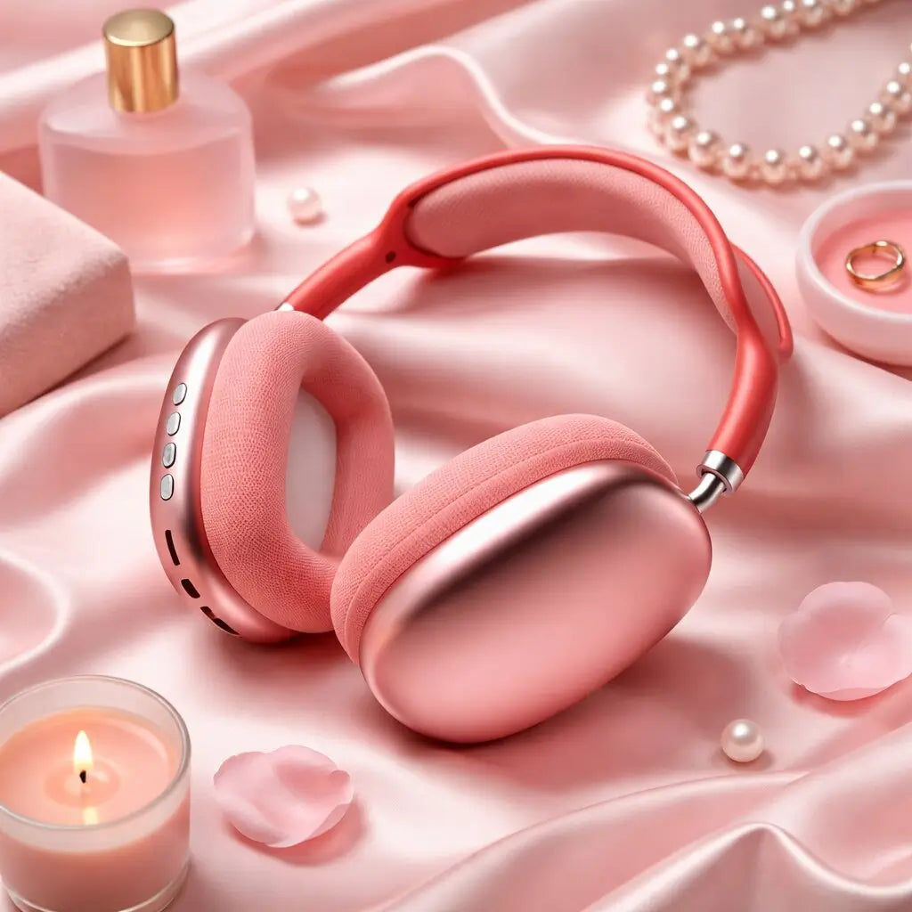 Over-Ear Bluetooth Noise Cancelling Headphones with Soft Memory Foam Cushions