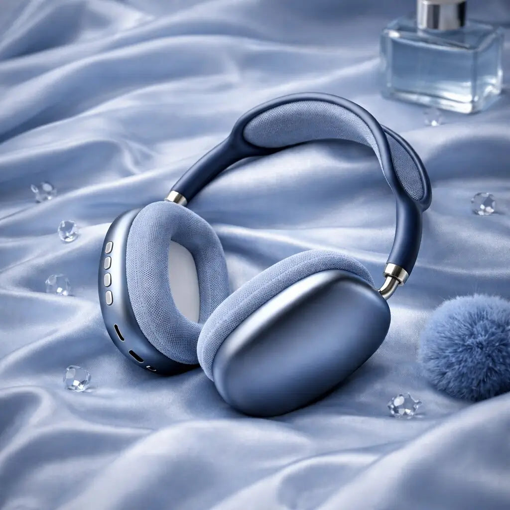 Over-Ear Bluetooth Noise Cancelling Headphones with Soft Memory Foam Cushions