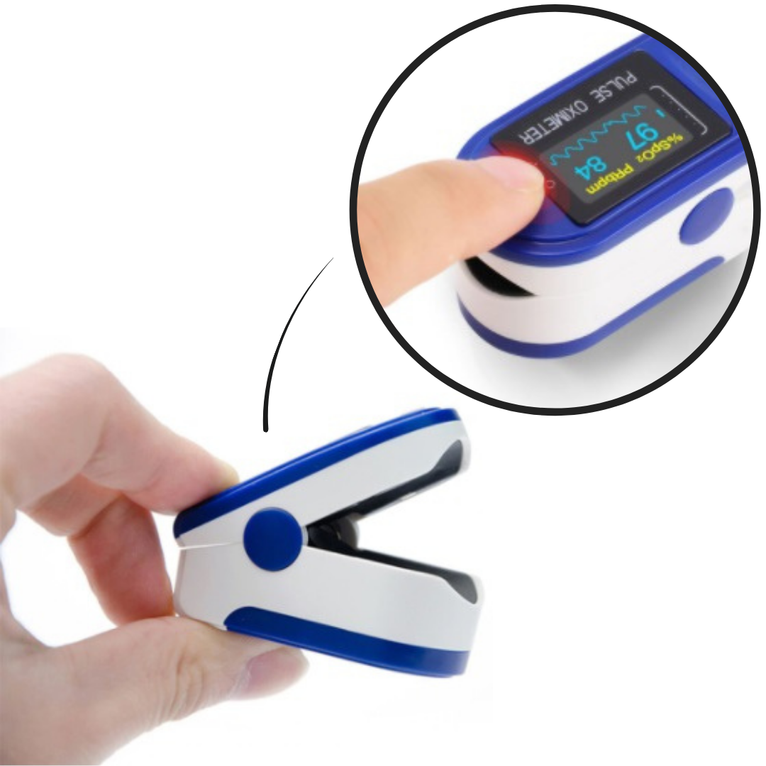 Finger Oximeter for Fast and Accurate Pulse and Oxygen Monitoring