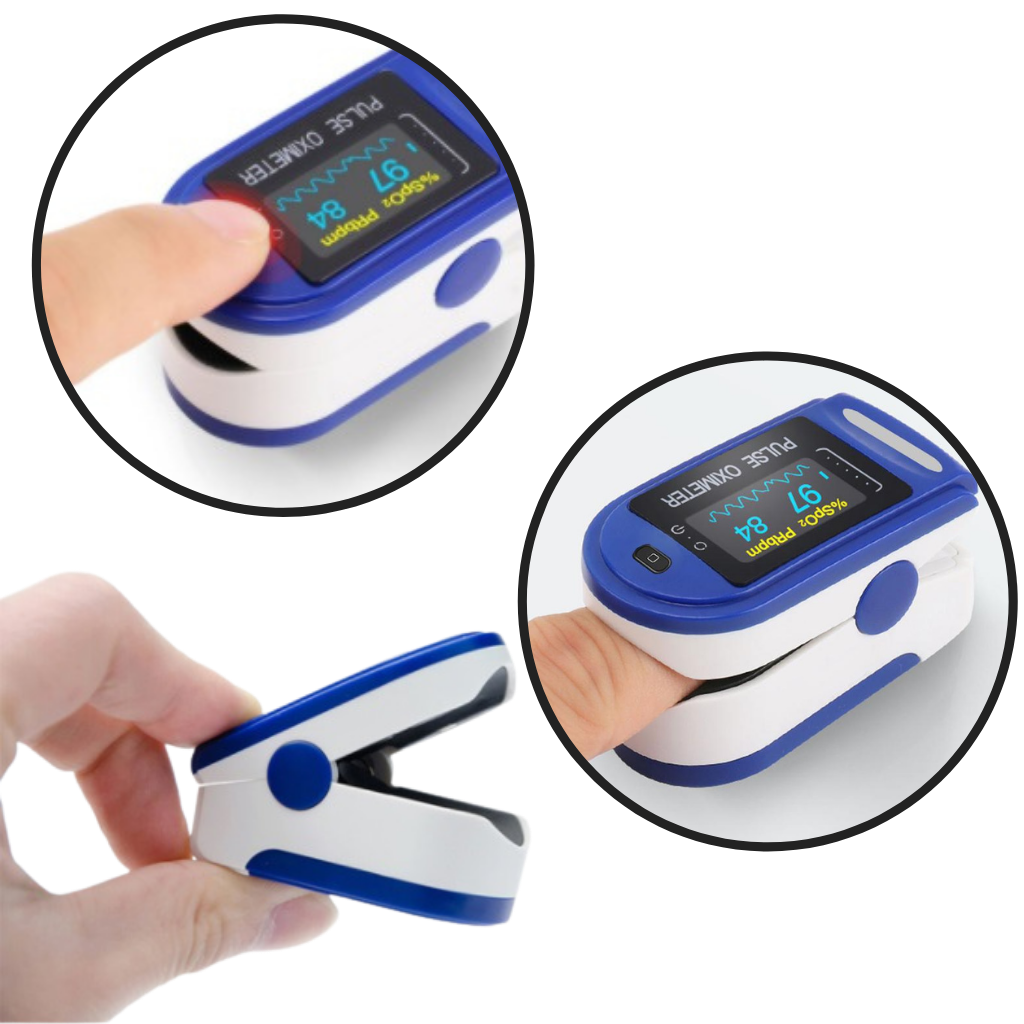 Finger Oximeter for Fast and Accurate Pulse and Oxygen Monitoring