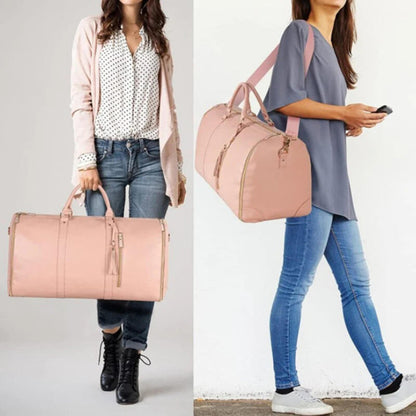 Expandable Travel Bag with Water-Resistant Fabric