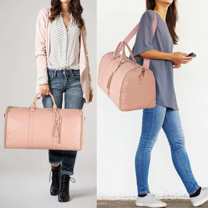 Expandable Travel Bag with Water-Resistant Fabric