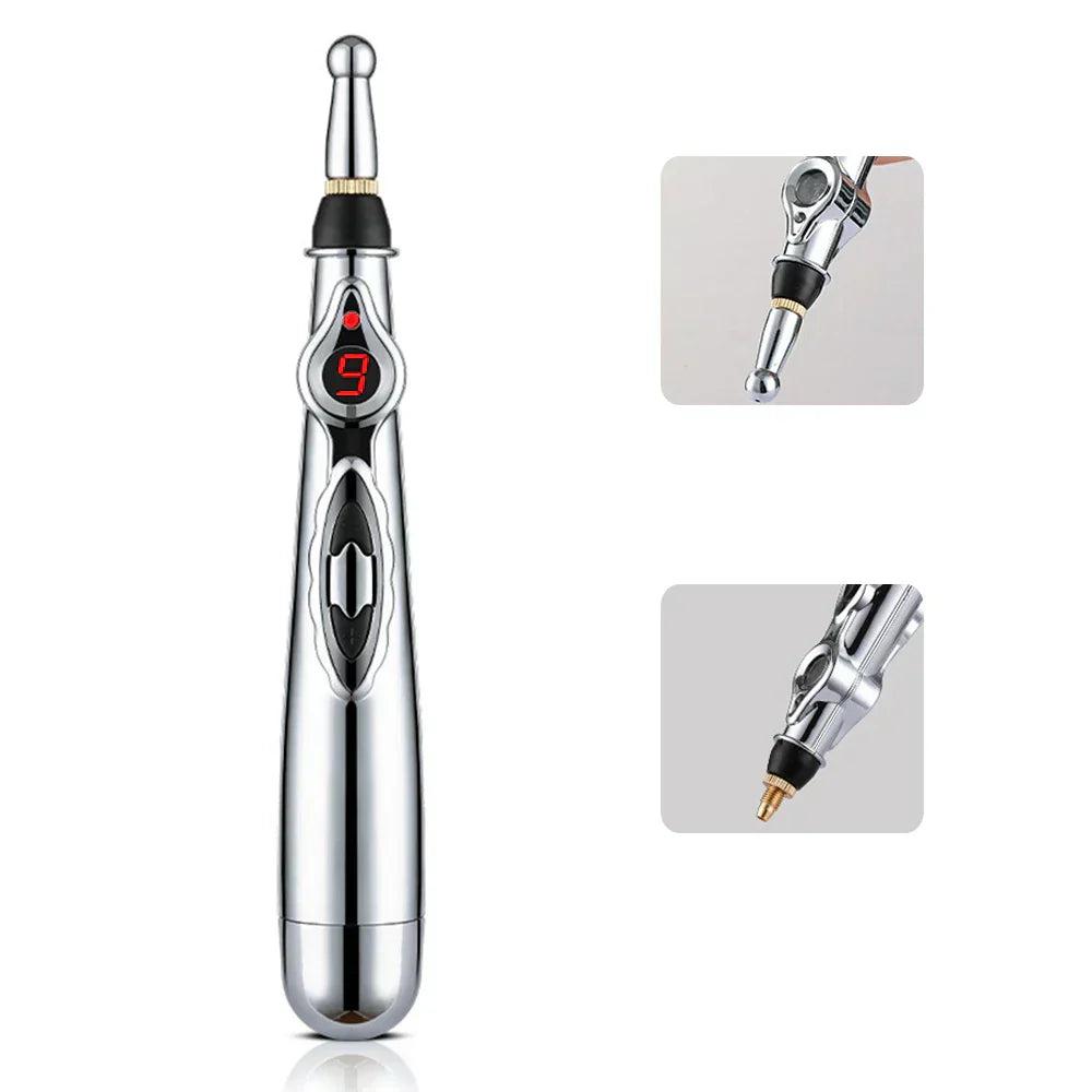 Rechargeable Electronic Acupuncture Massage Pen for Pain Relief