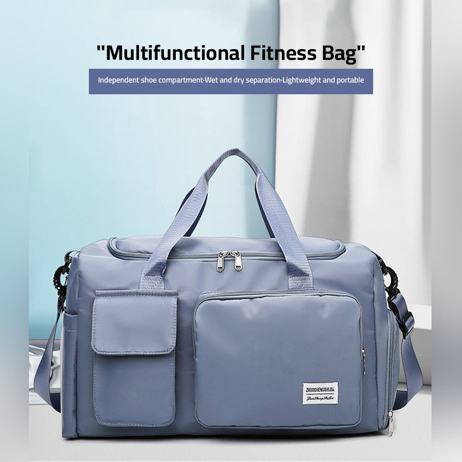 Travel Bag with Shoe Compartment and Organized Storage