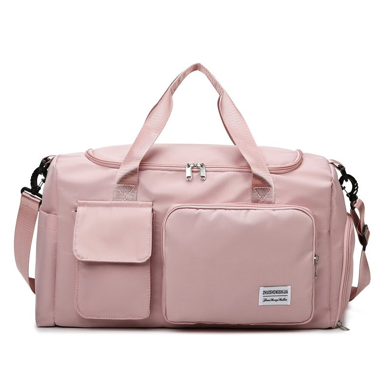 Travel Bag with Shoe Compartment and Organized Storage