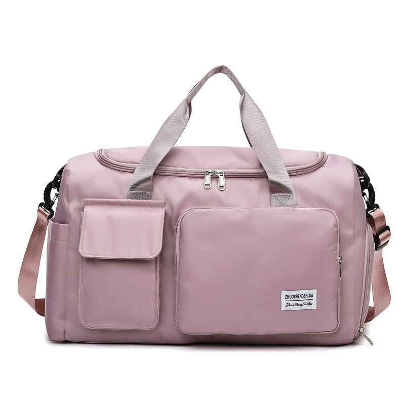 Travel Bag with Shoe Compartment and Organized Storage