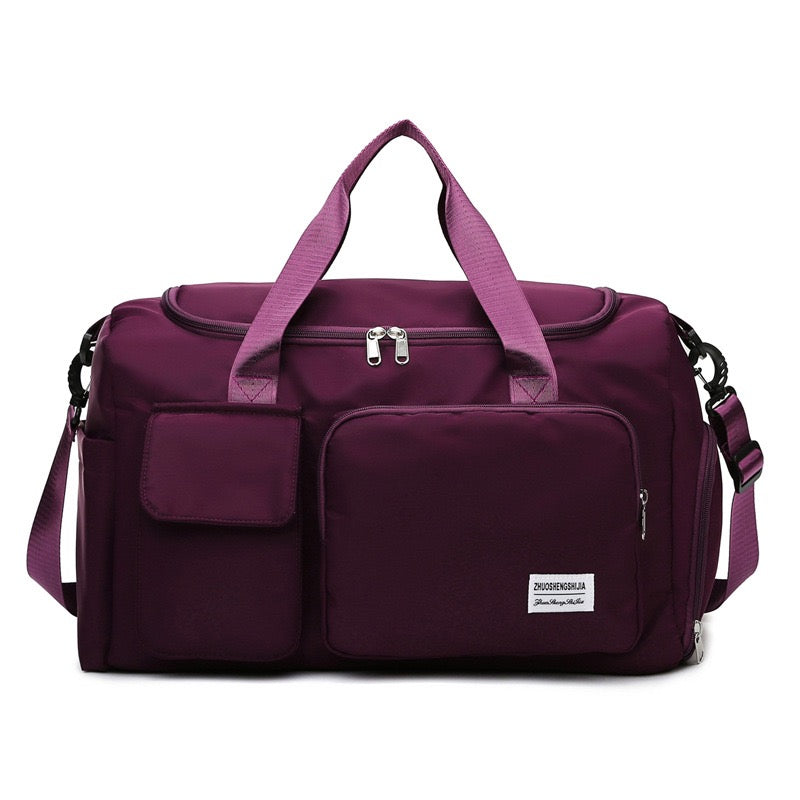 Travel Bag with Shoe Compartment and Organized Storage