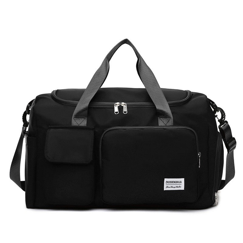 Travel Bag with Shoe Compartment and Organized Storage
