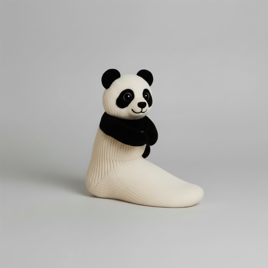Hugging Animal Plush Cozy Socks for Comfort and Warmth