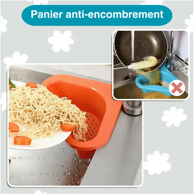 Kitchen Sink Filter Basket for Waste Management and Odor Control
