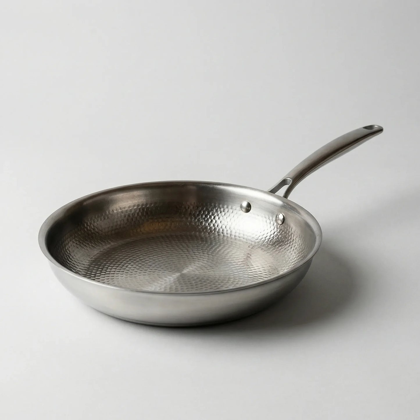 Coating-Free Stainless Steel Frying Pan