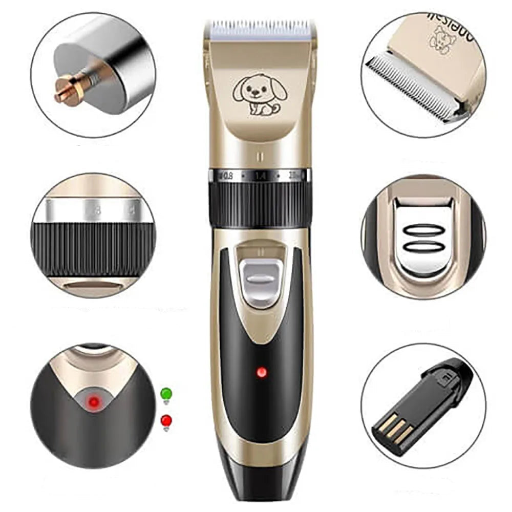 Quiet Dog Clipper Set for Stress-Free Grooming