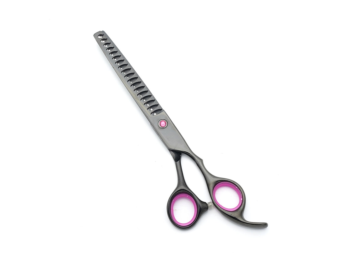 Ergonomic Dog Grooming Scissors with Curved Blades