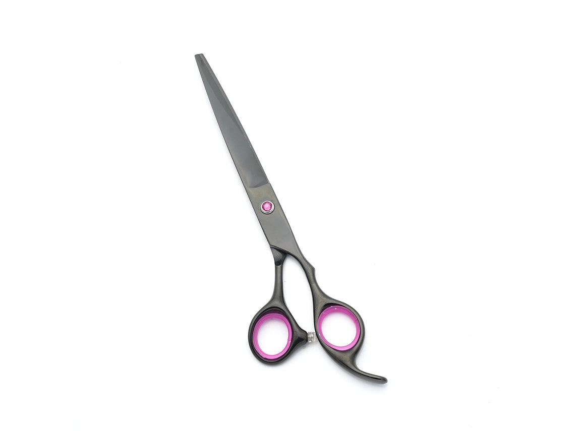 Ergonomic Dog Grooming Scissors with Curved Blades