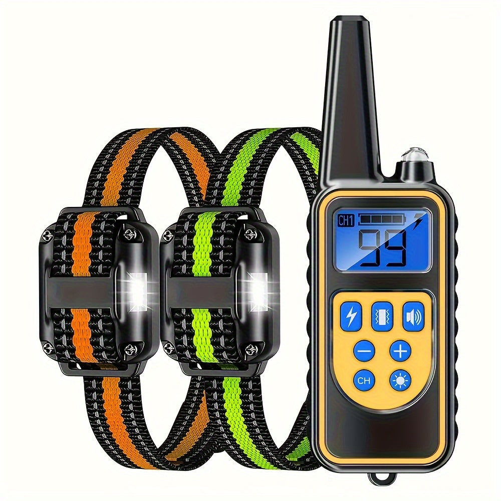 USB Rechargeable Dog Training Collar with Vibration and LED