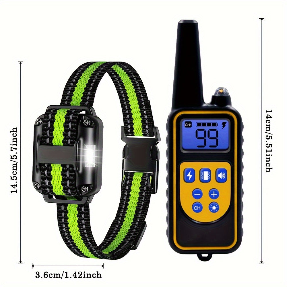USB Rechargeable Dog Training Collar with Vibration and LED