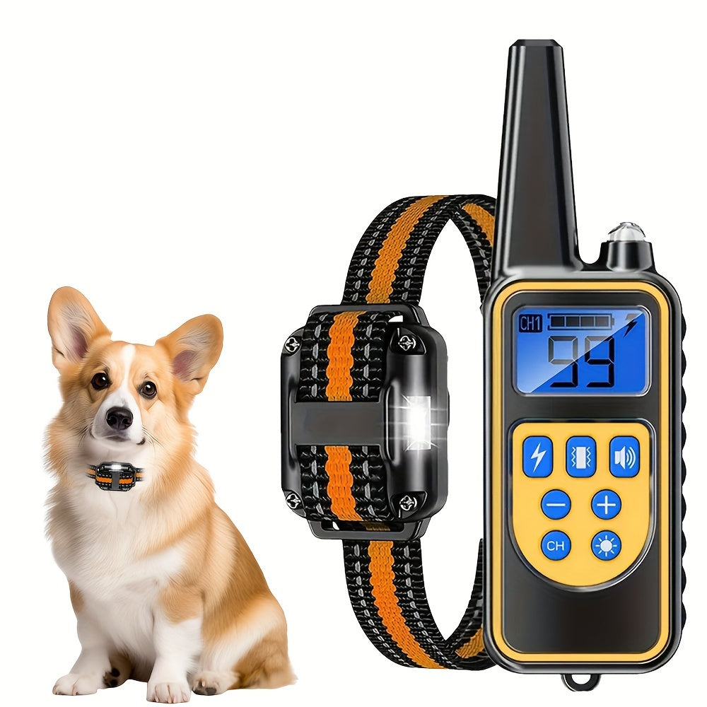 USB Rechargeable Dog Training Collar with Vibration and LED