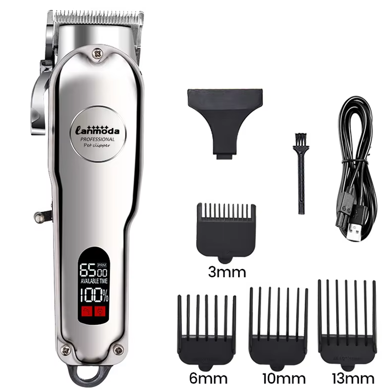 Quiet Wireless Pet Trimmer for Gentle Coat Care