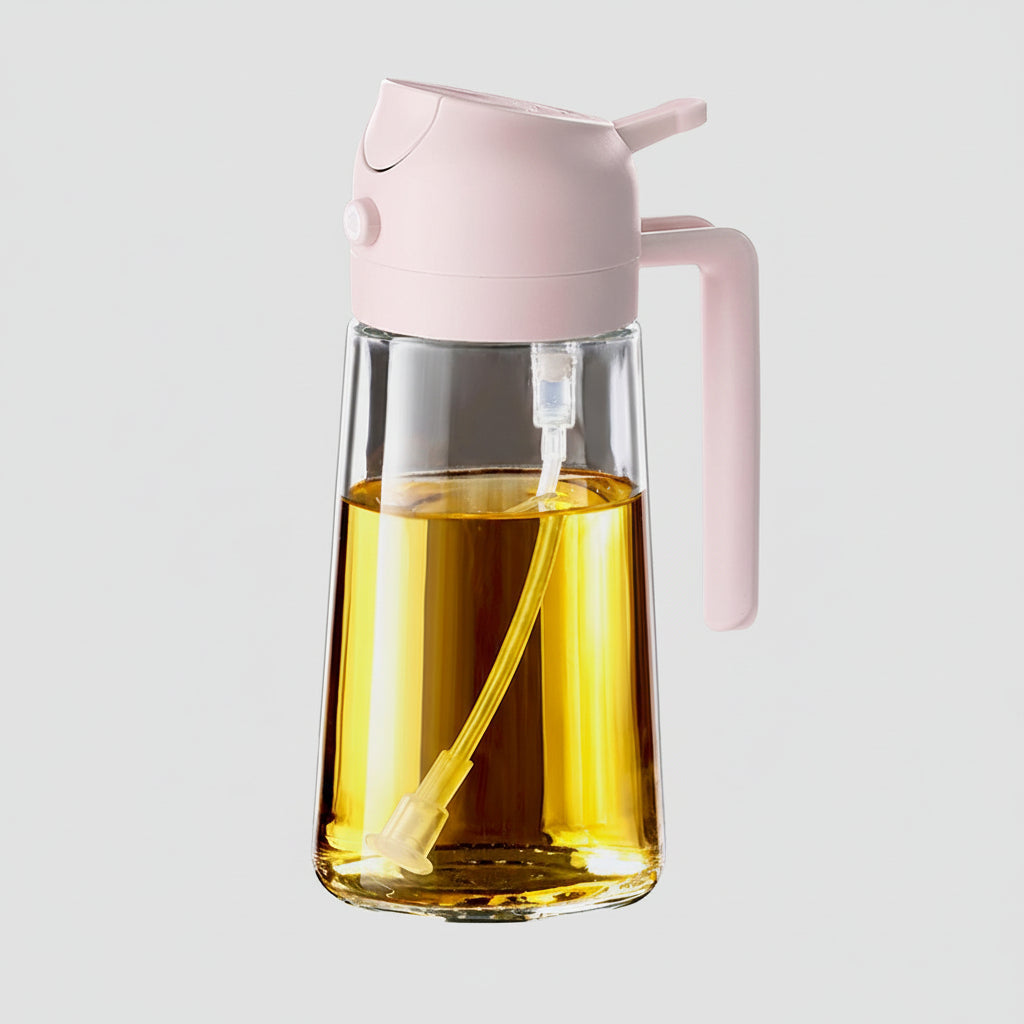 16oz BPA-Free Glass Olive Oil Sprayer & Dispenser